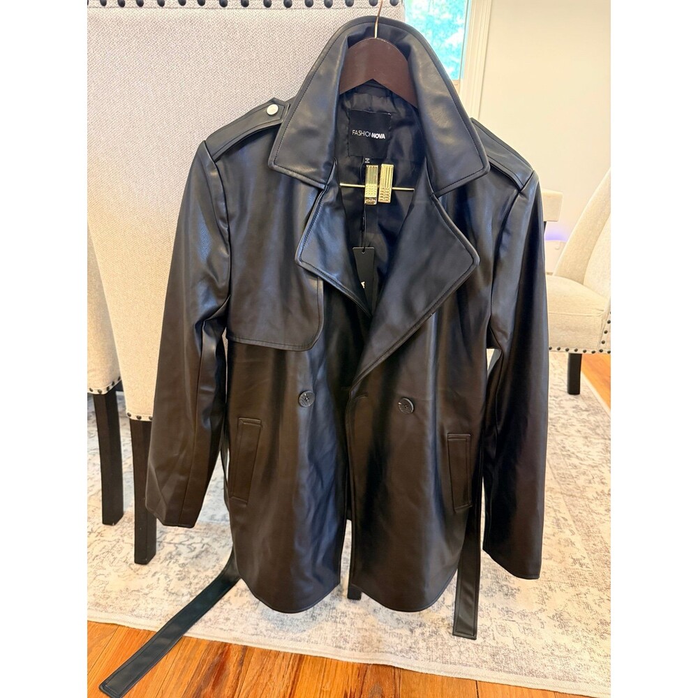 Black leather jacket